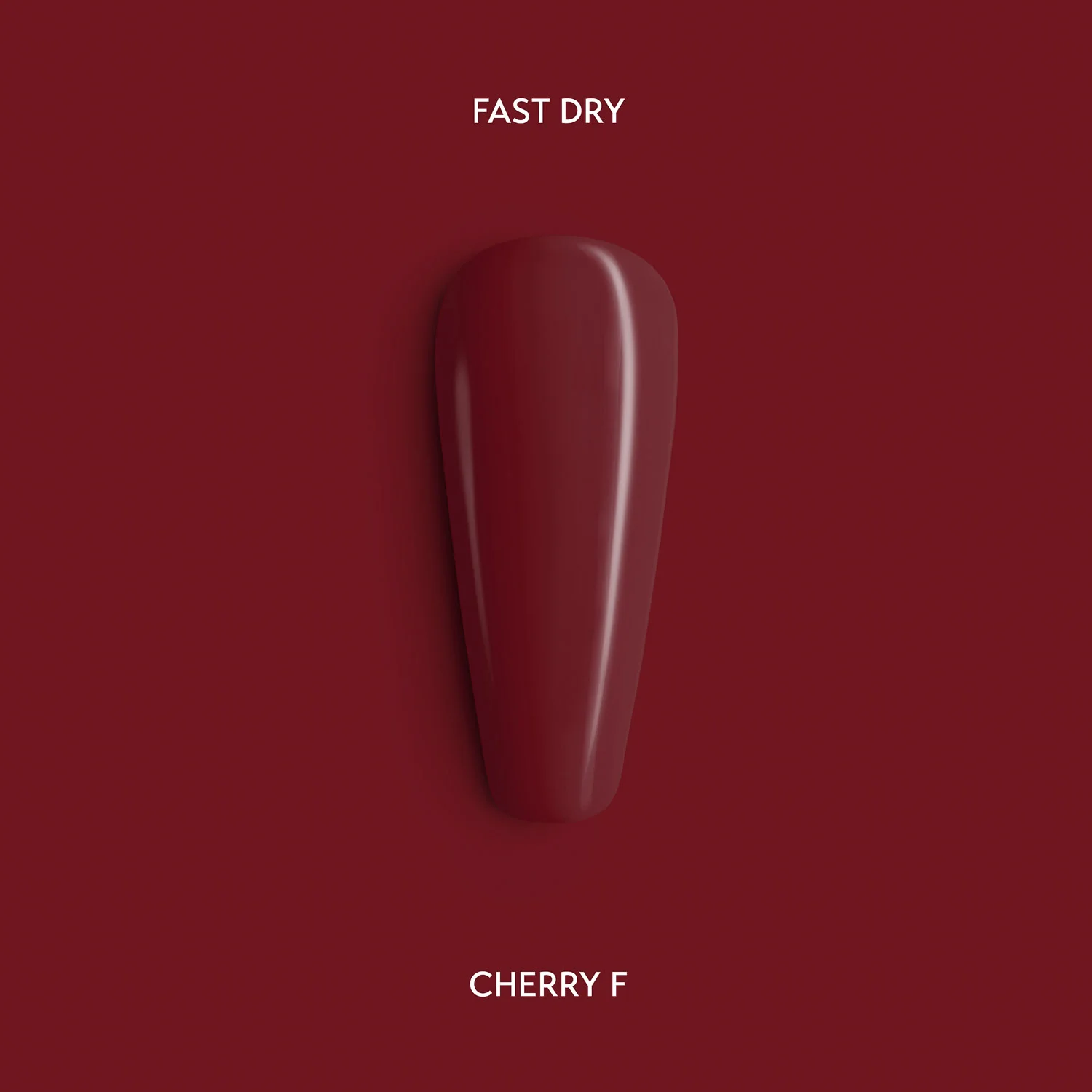 Cherry f Nail Polish Fast Dry - fast-drying classic nail polish - 7ml - Image 2